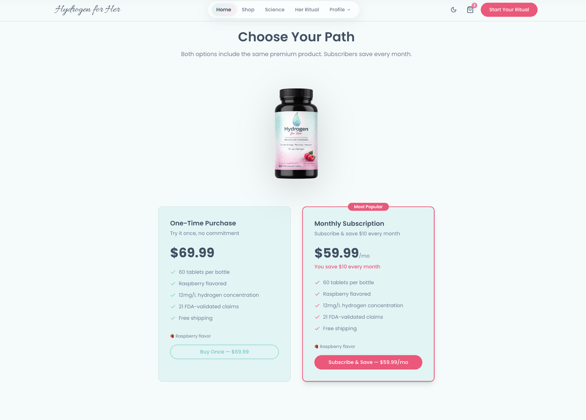 Subscription offer